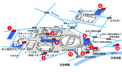 世界イベント村ぎふ駐車場マップ