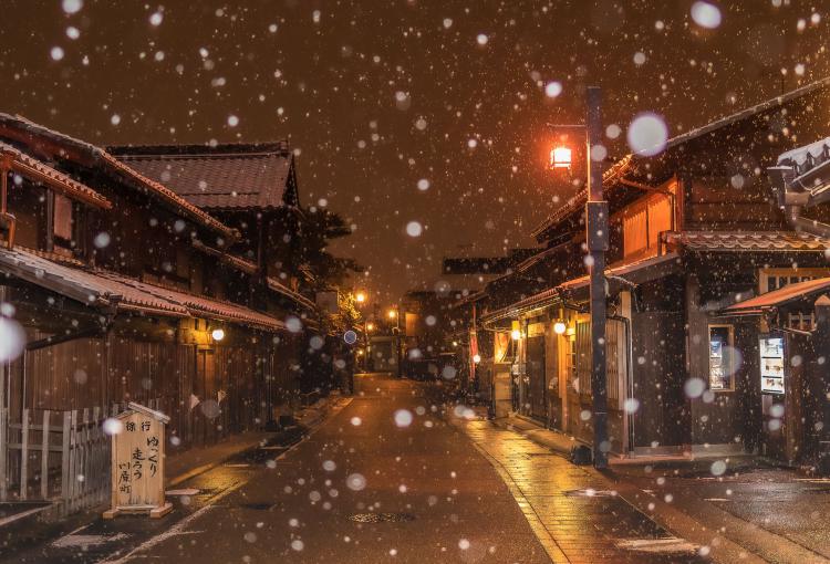 古い町並み(冬景色)/杉山 浩